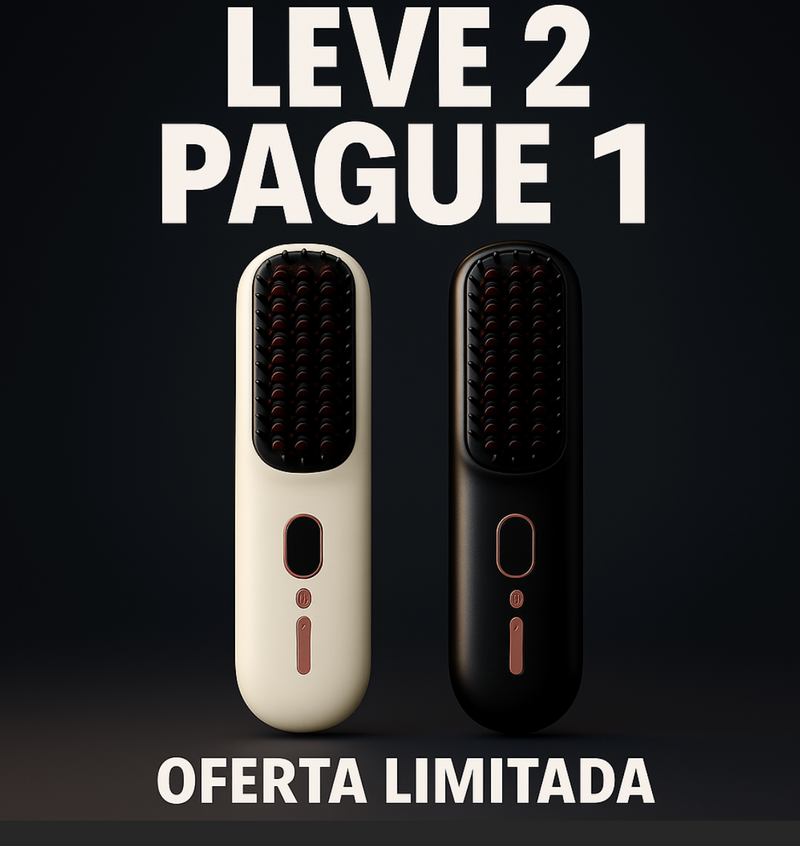 Escova Portátil Alisadora e Modeladora sem Fio Bivolt - Mini Liss Original (DESCONTO NO CARRINHO)