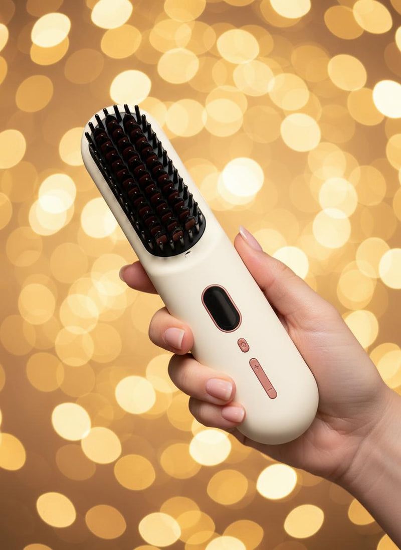 Escova Portátil Alisadora e Modeladora sem Fio Bivolt - Mini Liss Original (DESCONTO NO CARRINHO)